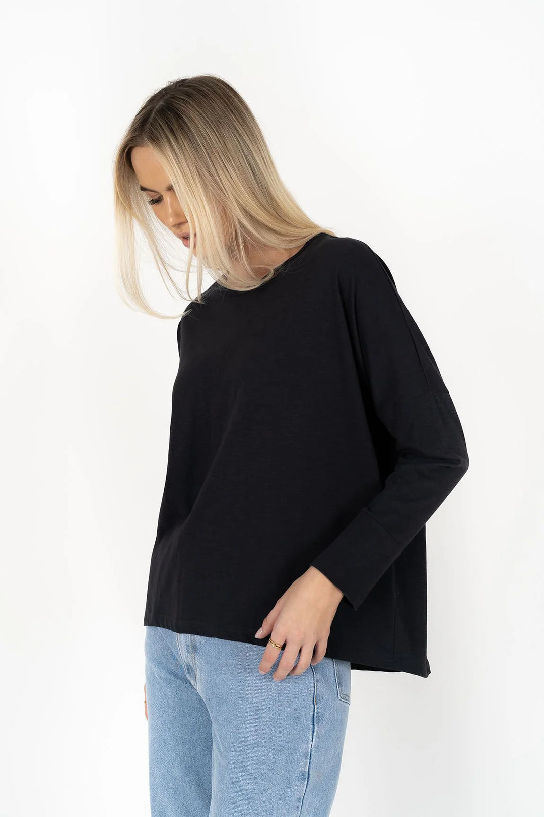 Dippy LS Tee - Slate (HW26502)