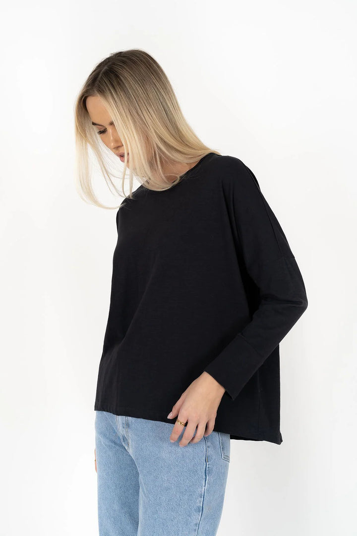 Dippy LS Tee - Slate (HW26502)