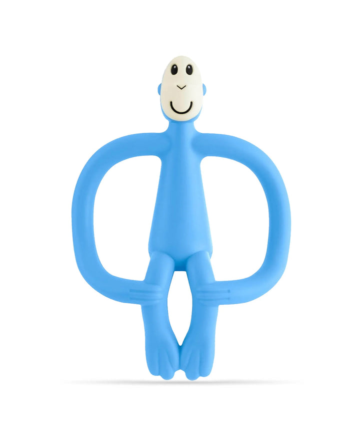 Monkey Teething Toy and Gel Applicator - Baby Blue