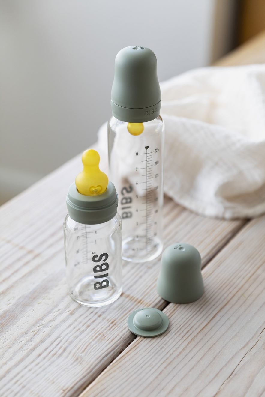 Bibs glass baby bottle set available from www.thecollectivenz.com