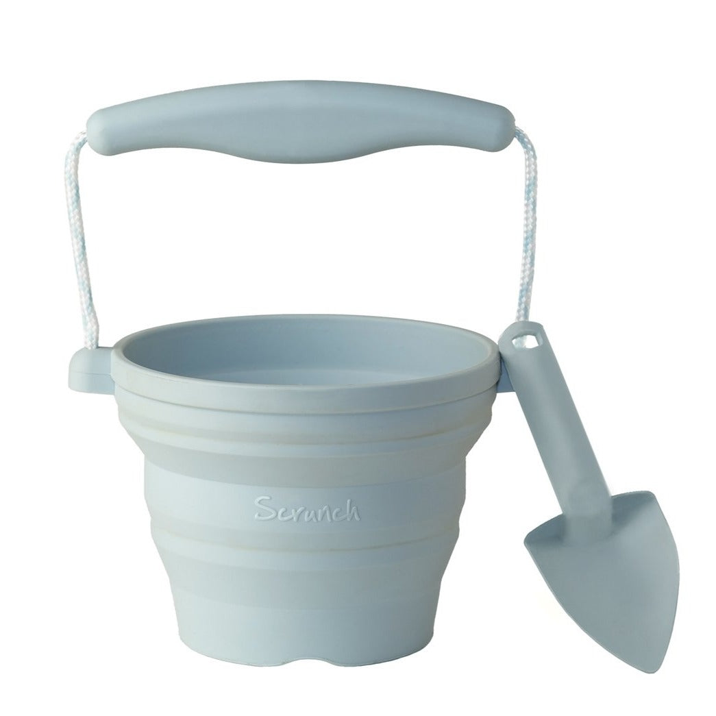 Scrunch seedling pot adn trowel available from wwwthecollectivenz.com
