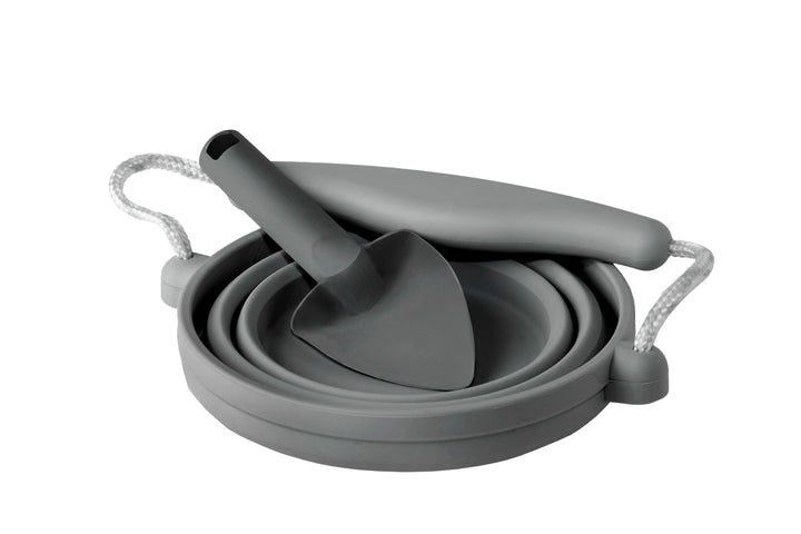 Scrunch seedling pot and trowel available from www.thecollectivenz.com