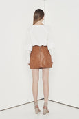 Empire Mini Skirt - Brown