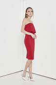 Aspire Strapless Dress - Red