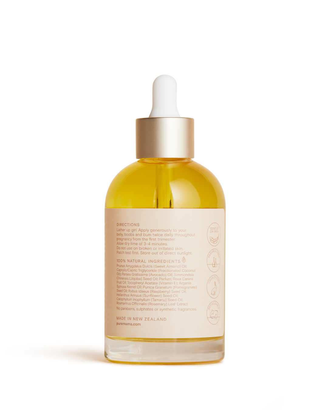 Pure Mama belly oil available from www.thecollectivenz.comPure Mama belly oil available from www.thecollectivenz.com