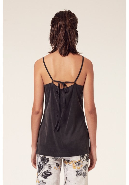 Ashton lace insert cami - Black