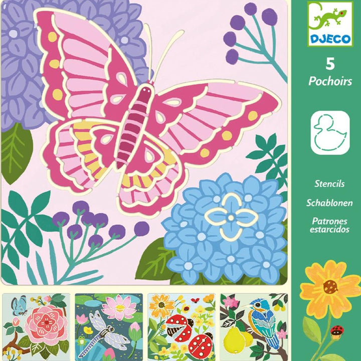 Djeco garden wings stencils available from www.thecollectivenz.com