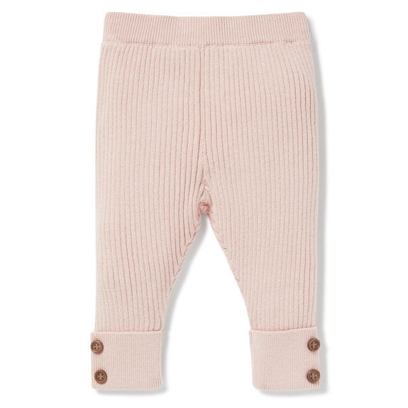 Aster & Oak blush knit leggings available from www.thecollectivenz.com