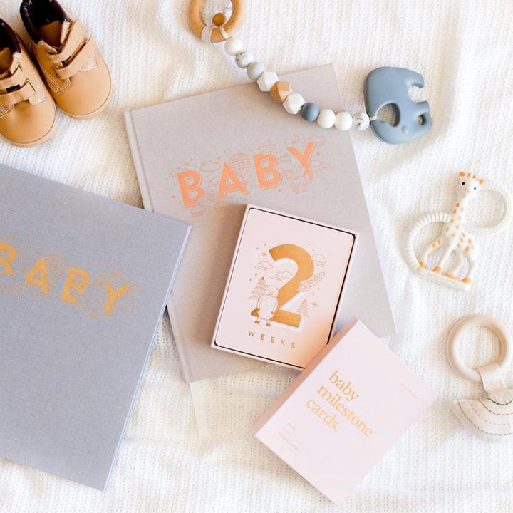 Baby Milestone Cards - Pink