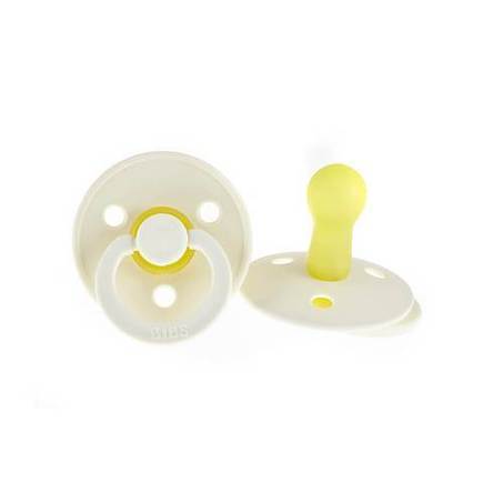 Bibs Soothers (2 pack) Ivory