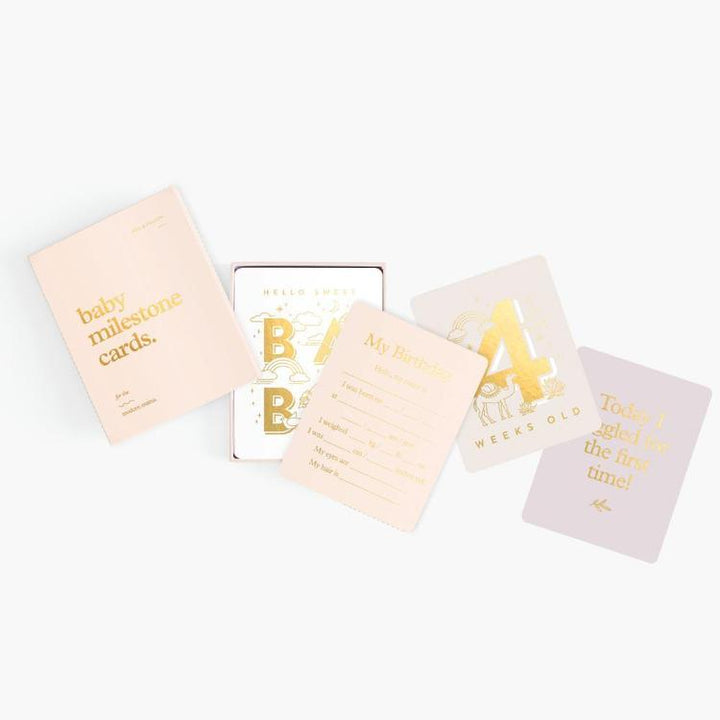 Baby Milestone Cards - Pink