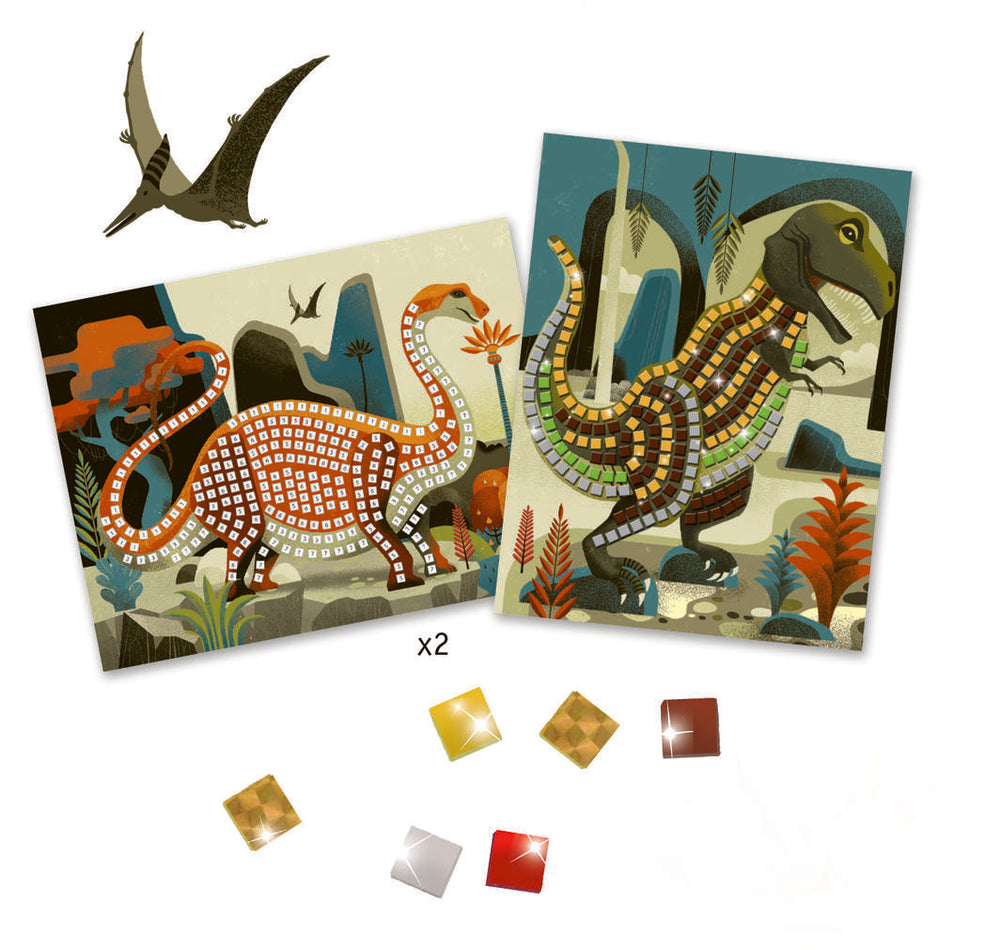 Djeco dinosaur mosaics available from www.thecollectivenz.com