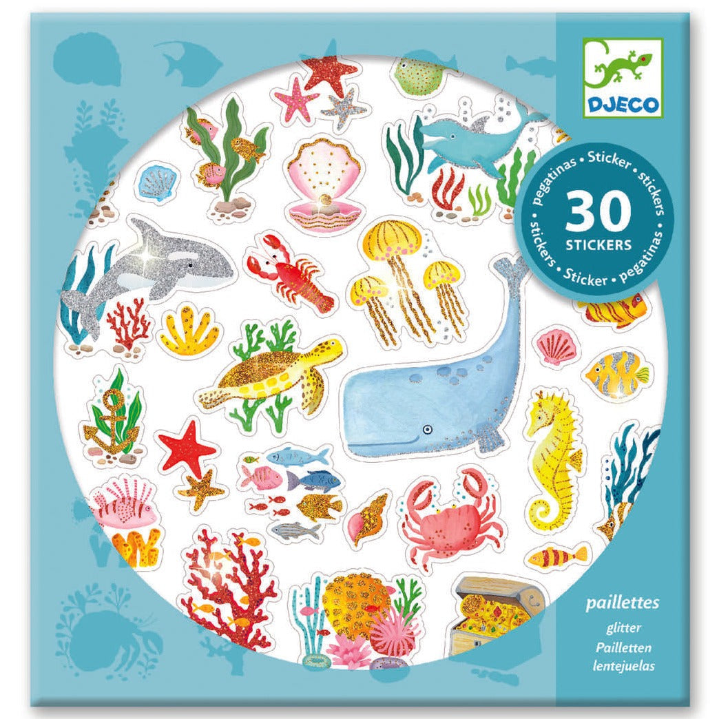 Djeco aqua dream textured stickers available from www.thecollectivenz.com