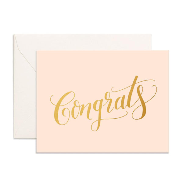 Congrats / pink - Card