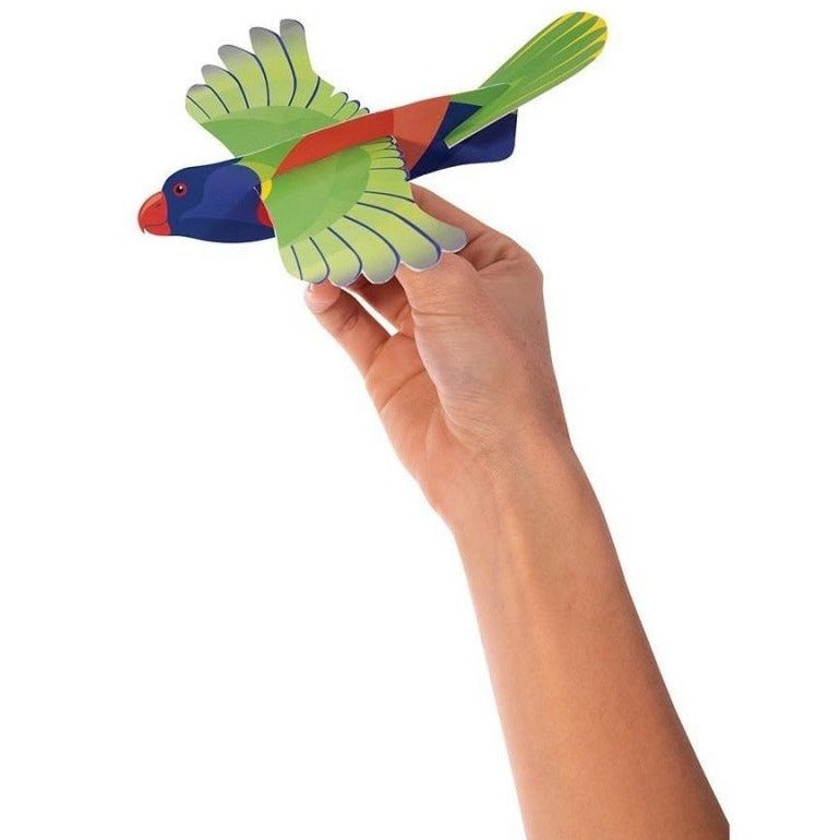 IS Gift soaring lorikeet glider available from www.thecollectivenz.com