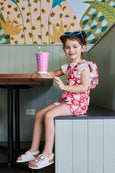 Milky raspberry romper available from www.thecollectivenz.com
