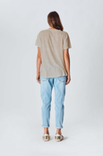 The Others staple linen oversized tee available from www.thecollectivenz.com