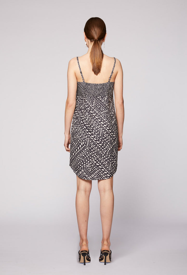 Pavilion Tie front slip dress - Black Pollen