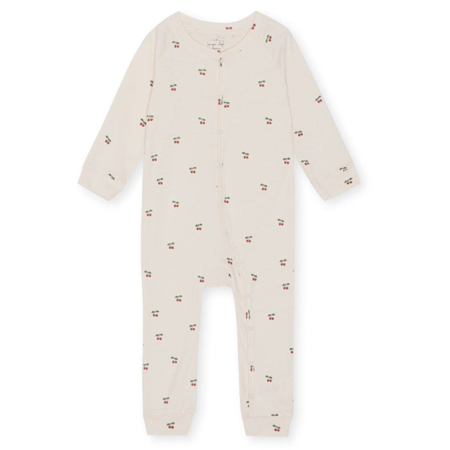 Konges Slojd cherry sleepy onesie available from www.thecollectivenz.com