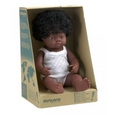 Miniland Anatomically correct baby doll 38cm - African / Girl