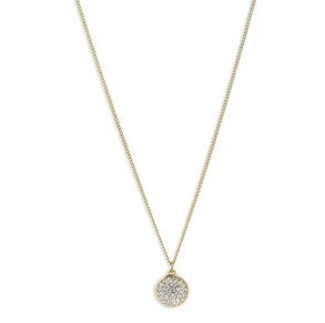 Heather Pi Necklace - Gold Plated/ Crystal