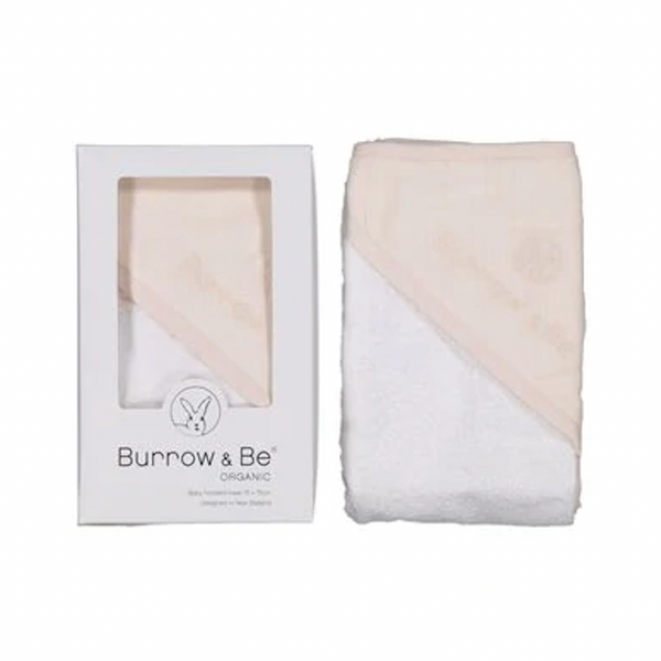Burrow & Be almond baby towel available from www.thecollectivenz.com