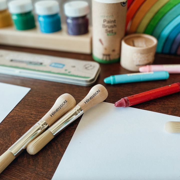 Honeysticks paint brush set available from www.thecollectivenz.com