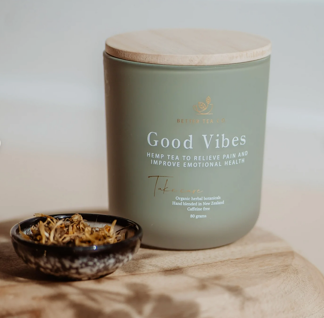 Better tea good vibes tea available from www.thecollectivenz.com