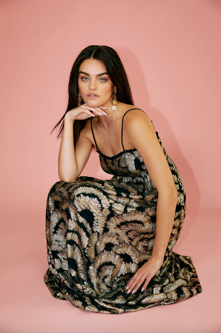 Rue Stiic Tara maxi dress available from www.thecollectivenz.com