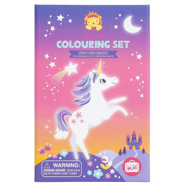 Tiger Tribe unicorn magic colouring set available from www.thecollectivenz.com