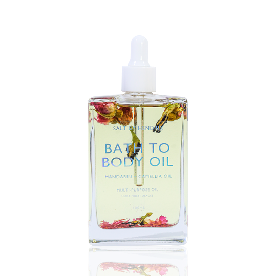 Salt By Hendrix bath to body oil available from www.thecollectivenz.com
