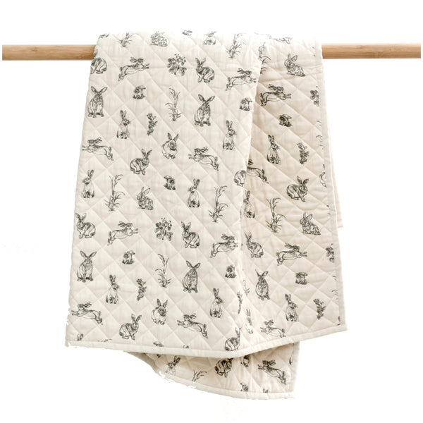 Almond Burrowers Cot Quilt / Play mat 110 x120cm
