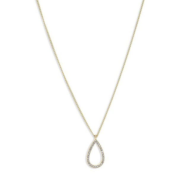 Delia Pi Necklace - Gold plated / crystal