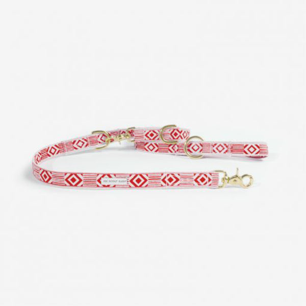 Out of the box Vermillion & Cream leash