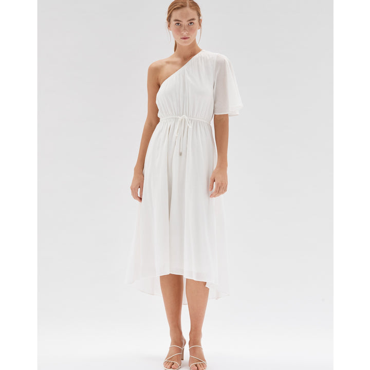 Staple the label evie one shoulder dress available from www.thecollectivenz.com