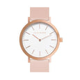 Rose Gold & Peach Leather Timepiece
