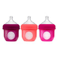 Nursh (3 pack) Silicone pouch bottles / 4oz / Pink