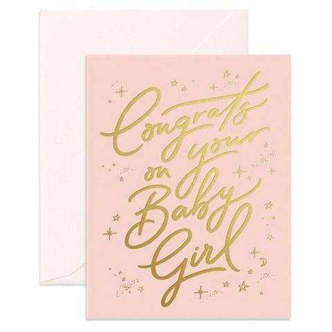 Congrats on your baby girl - Card