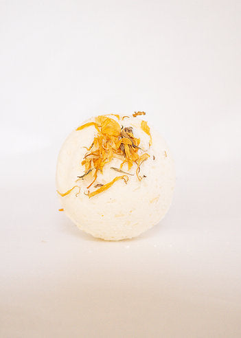 Botanical bath bomb available from www.thecollectivenz.com