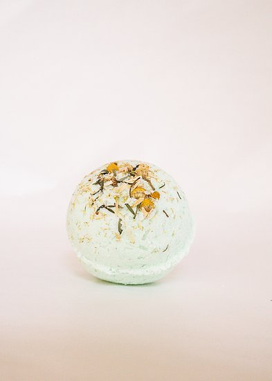 Botanical skincare bath bomb available from www.thecollectivenz.com