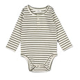 Burrow & Be stripe henley bodysuit available from www.thecollectivenz.com