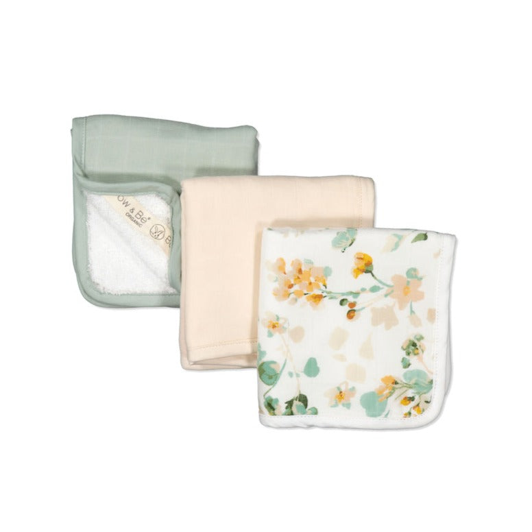 Burrow & Be spring melody wash cloth set available from www.thecollectivenz.com