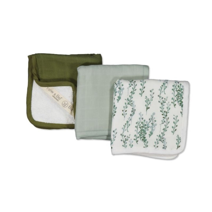 Burrow & Bw string of pearls wash cloth set available from www.thecollectivenz.com