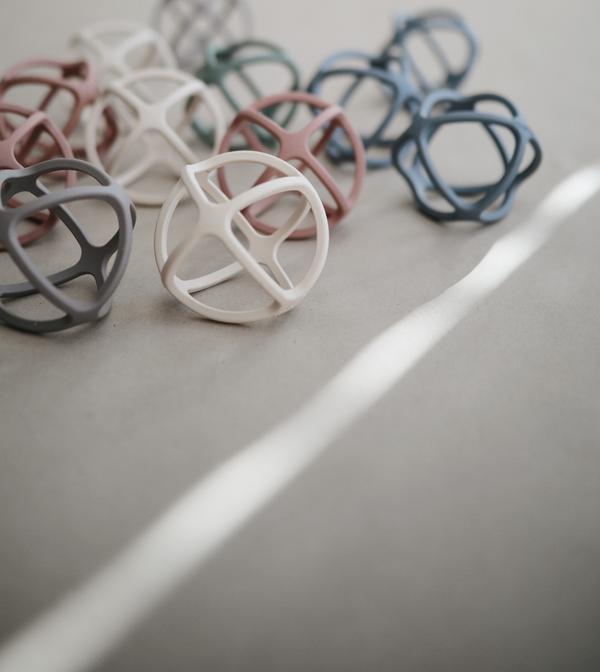 mushie teething ball available from www.thecollectivenz.com