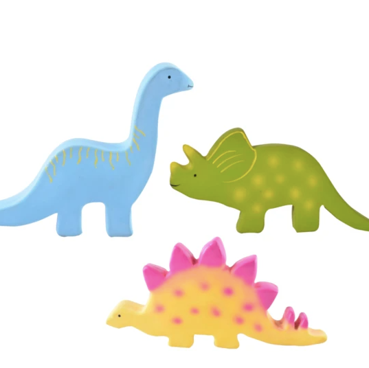 my first dino teether by tikiri available from www.thecollectivenz.com