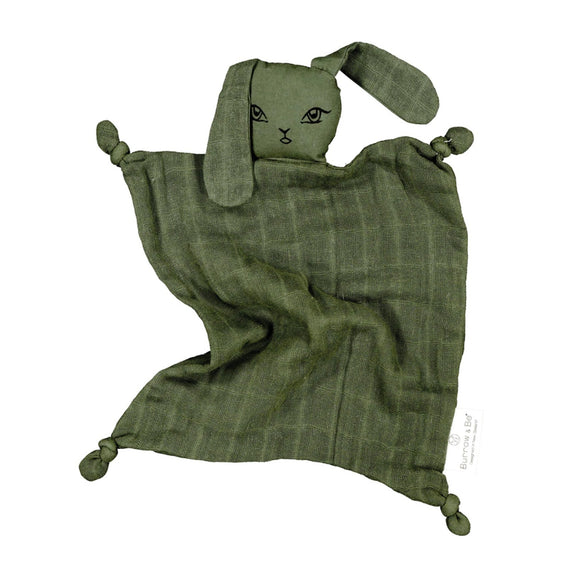 Burrow & Be olive bunny comforter available from www.thecollectivenz.com