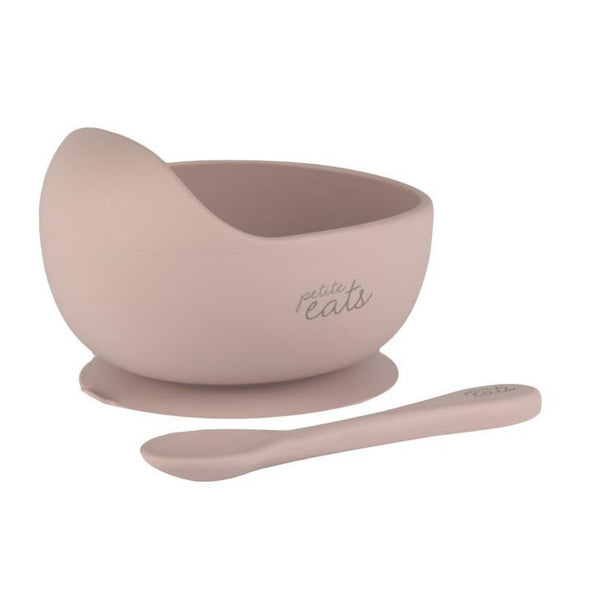 Petite Eats Silicone bowl + Spoon - Lilac