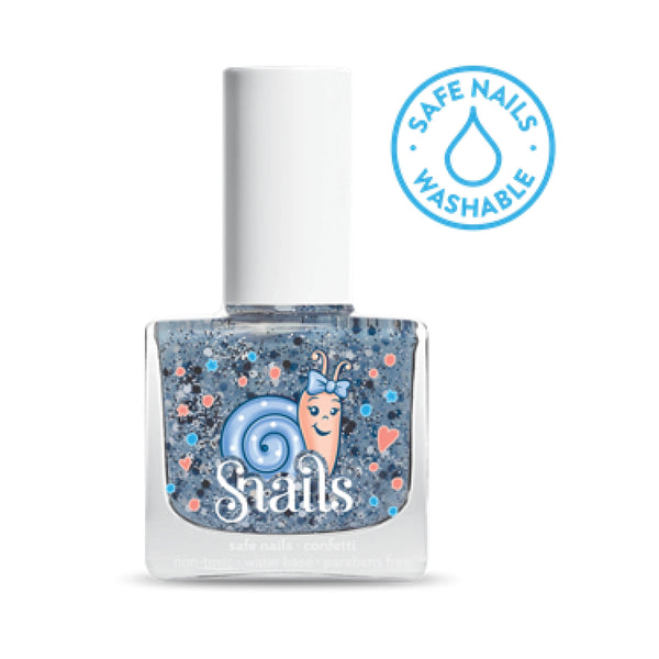  Snails glitter bomb washable nail polish available from www.thecollectivenz.com