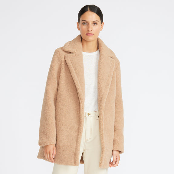 Staple the label aspen shearling coat available from www.thecollectivenz.com